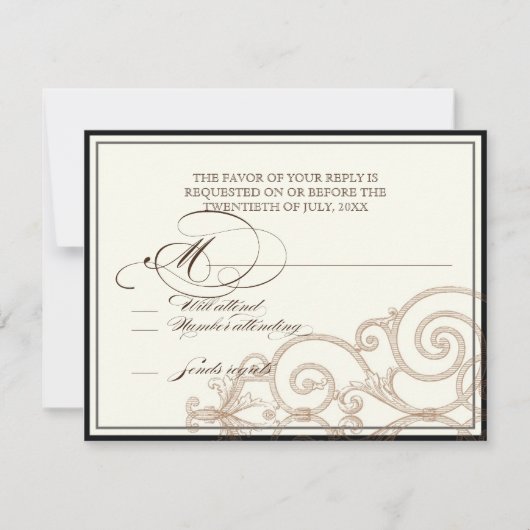 Rode Protea kolibries - RSVP Response Kaart (Voorkant)