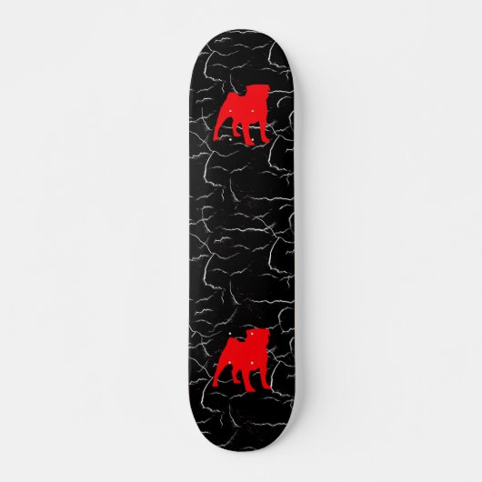 Rode Pug Skateboard 2 (Voorkant)