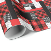 Rode Punk speldenstang Cadeaupapier (Rol Hoek)