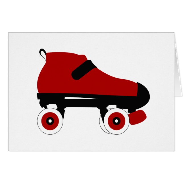 rode quad roller schaats (Voorkant Horizontaal)