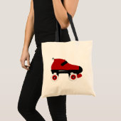 rode quad roller schaats tote bag (Voorkant (product))