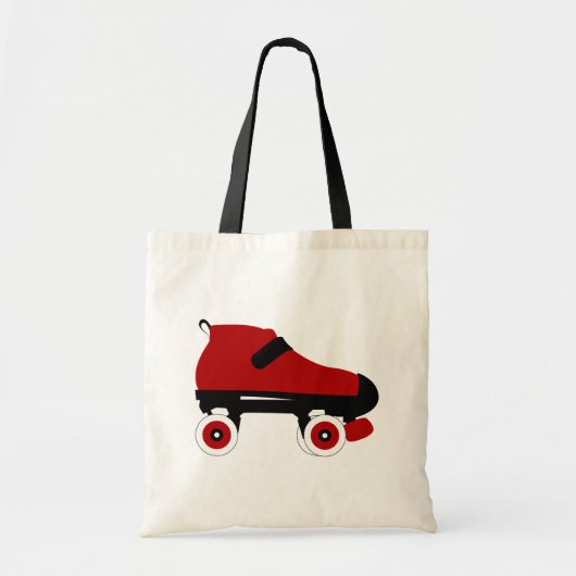 rode quad roller schaats tote bag (Voorkant)