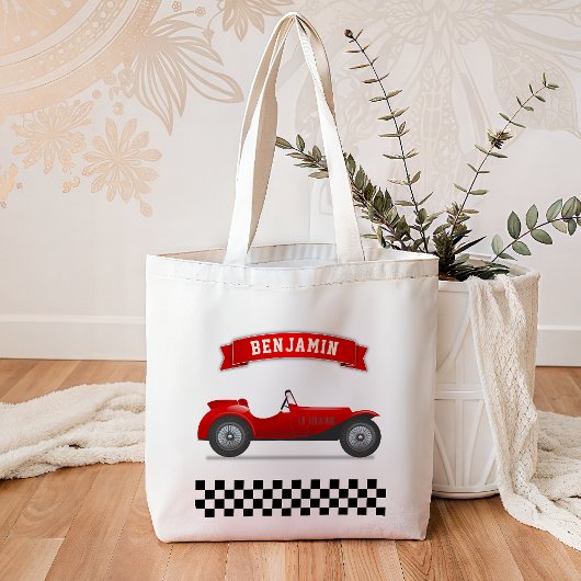 rode race auto Kinder Tote Bag
