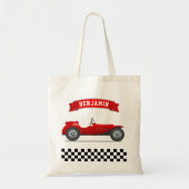 rode race auto Kinder Tote Bag (Voorkant)