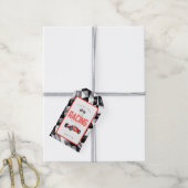 Rode Race auto verjaardagsfeestje cadeau Label Cadeaulabel (Met Touw)