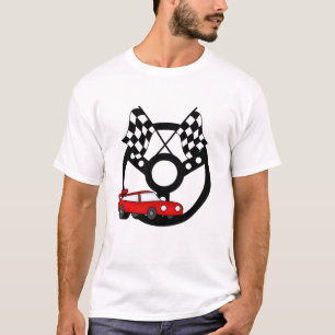 Rode Race Car Tshirts en Gifts