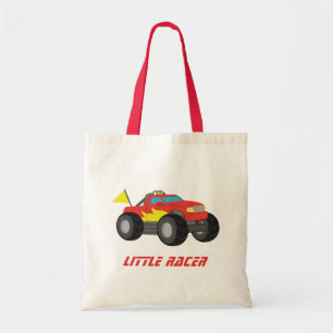 Rode race monstertruck tas voor jongens