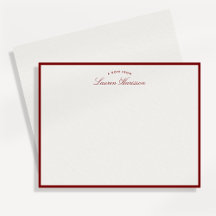 Rode rand Elegante Moderne Briefkaart