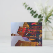 Rode reflecties op de straten van Philadelphia Briefkaart (Staand voorkant)