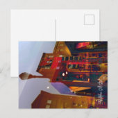 Rode reflecties op de straten van Philadelphia Briefkaart (Voorkant / Achterkant)