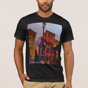 Rode reflecties op de straten van Philadelphia T-shirt