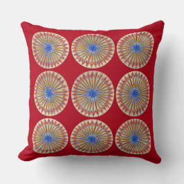 Rode regenboog kussen