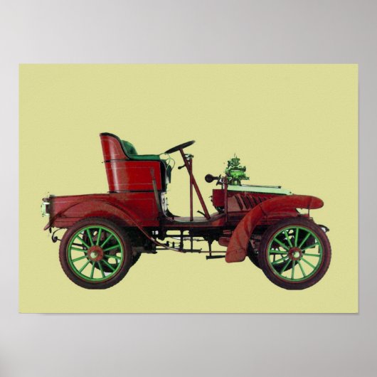 RODE RETRO AUTO / AUTO RESTORATION - AUTOMOTIVE POSTER (Voorkant)