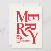 Rode retro  groente Chritsmas Aankondiging (Voorkant)