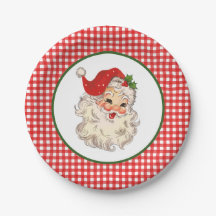 Rode  Retro-kerstman met rode ponden