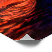 Rode reuzenzon poster (Hoek)