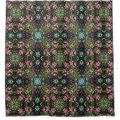 Rode rijpe appels op boom Abstracte kunst Douchegordijn (Voorkant)