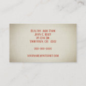 rode rijpe tomaten visitekaartje (Achterkant)