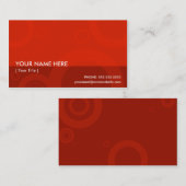 rode ringen visitekaartje (Voorkant / Achterkant)