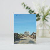 Rode rivierbrug naar Oklahoma Briefkaart (Staand voorkant)