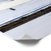 Rode Roan in sneeuw Poster (Hoek)