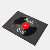 Rode Rock N Roll Record Deurmat (Schuin)