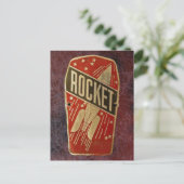 RODE ROCKET. BRIEFKAART (Staand voorkant)