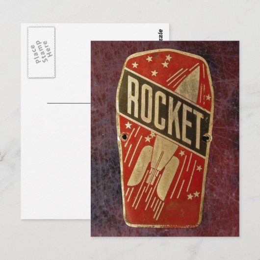 RODE ROCKET. BRIEFKAART (Voorkant / Achterkant)