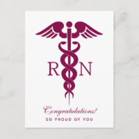 Rode Rode Caduceus Verpleegster Medisch Symbool