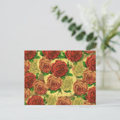   rode rode rode rode rode rode roodbehangselpapie briefkaart (Staand voorkant)