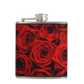 Rode Rode Rozen Heupfles (Voorkant)