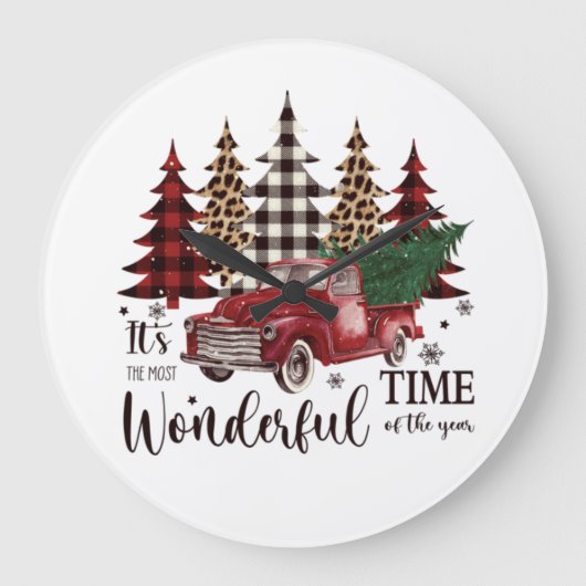 rode ronddraaiboom grote klok (Voorkant)