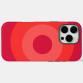 Rode ronde Apple iPhone 16 Pro Max hoesje (Achterkant (horizontaal))