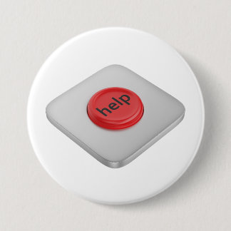 Rode ronde helpknop button 7,6 cm