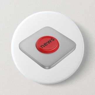 Rode ronde nieuws knop button 7,6 cm
