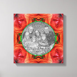 Rode Roos Bloemstuk Maak Je Eigen Foto  Canvas Afdruk