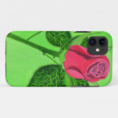 Rode Roos Case-Mate iPhone Case (Achterkant (horizontaal))