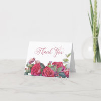 Rode Roos en Eucalyptus Elegante Calligrafie