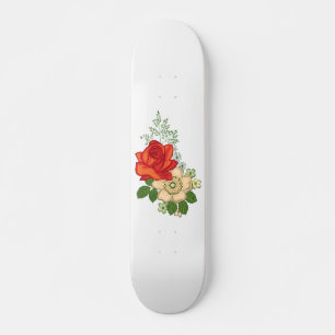 Rode Roos en Madeliefjes Skateboard
