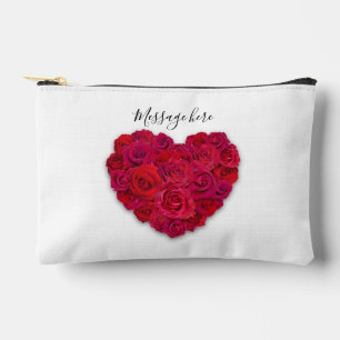 Rode Roos Hart Romantische Bloemstukken Aangepaste Etui