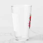 Rode Roos Hartjes Valentijnsdag Feest Glas (Rechts)