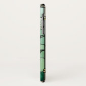 Rode roos in glas-in-lood Case-Mate iPhone case (Achterkant/links)