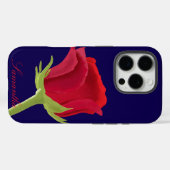 rode roos iPhone / iPad hoesje (Achterkant (horizontaal))