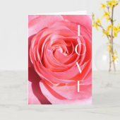 Rode Roos Kaart (Gele Bloem)