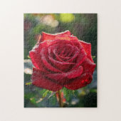 Rode roos legpuzzel (Verticaal)