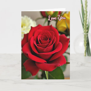 Rode Roos Liefde Kaart