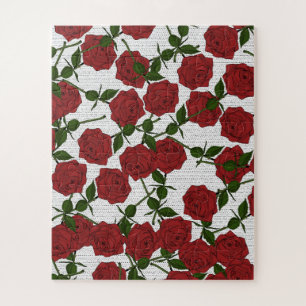 Rode Roos Patroon Legpuzzel