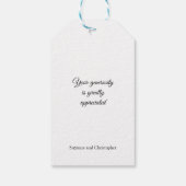 Rode Roos Persoonlijke Cadeautag Cadeaulabel (Achterkant)