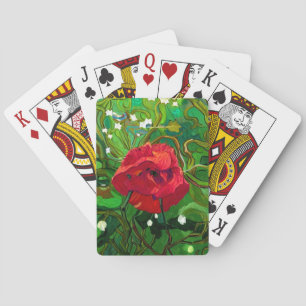 RODE ROOS POKERKAARTEN