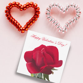 Rode roos - Red rose Feestdagenkaart